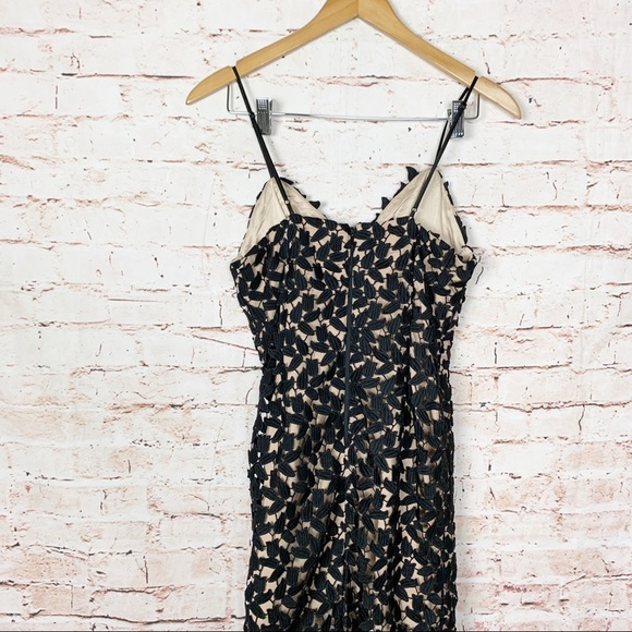 Bardot Black Flora Lace Dress Small - Picture 7 of 8
